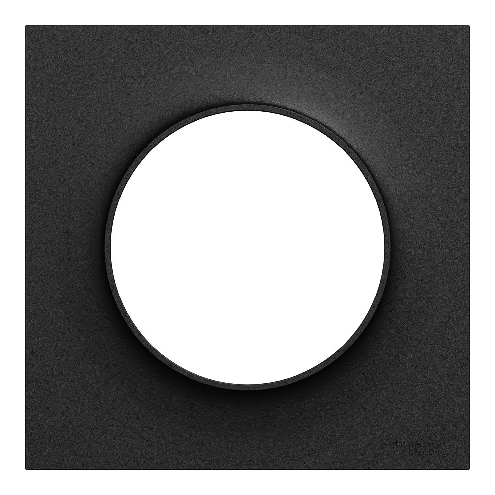 Odace Origine plaque 1 poste noir